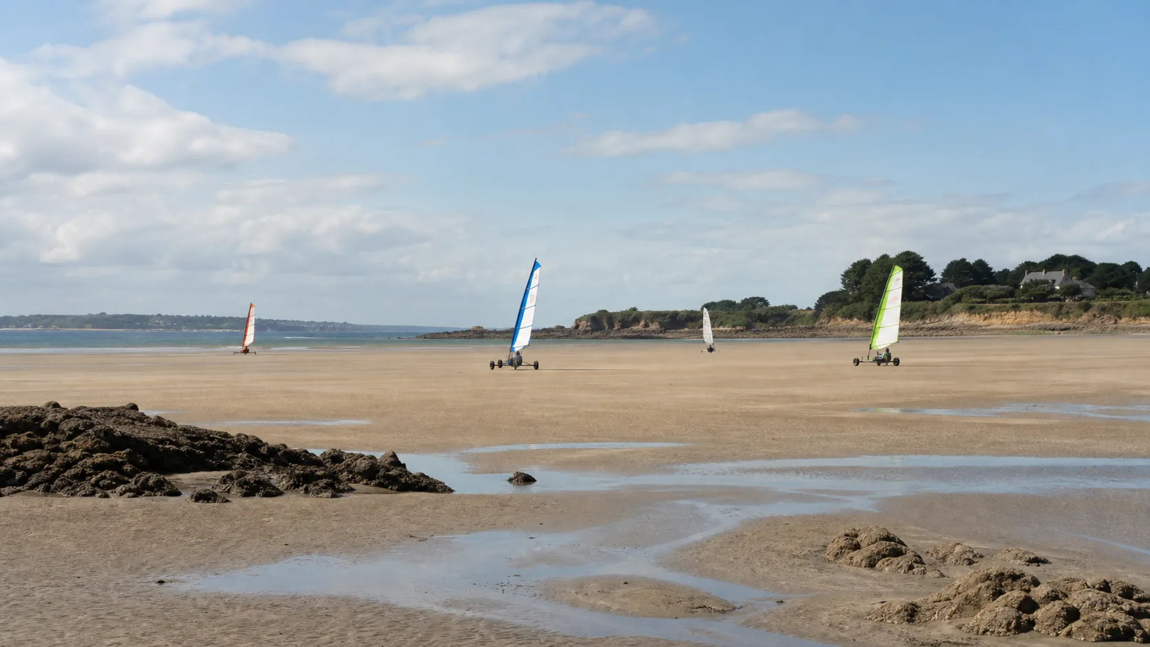Char à voile Lancieux : réservez selon la marée et le vent