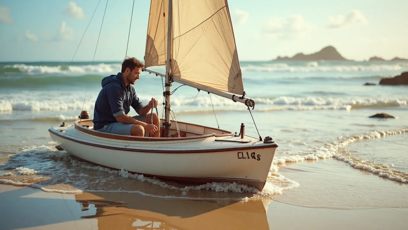 Setup et réglage du mât sur un char à voile