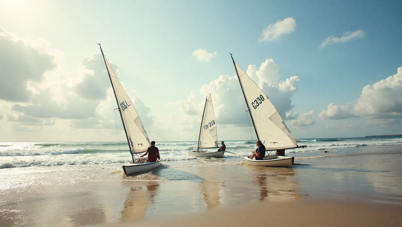 Album photo char à voile en Bretagne : sites et saisons