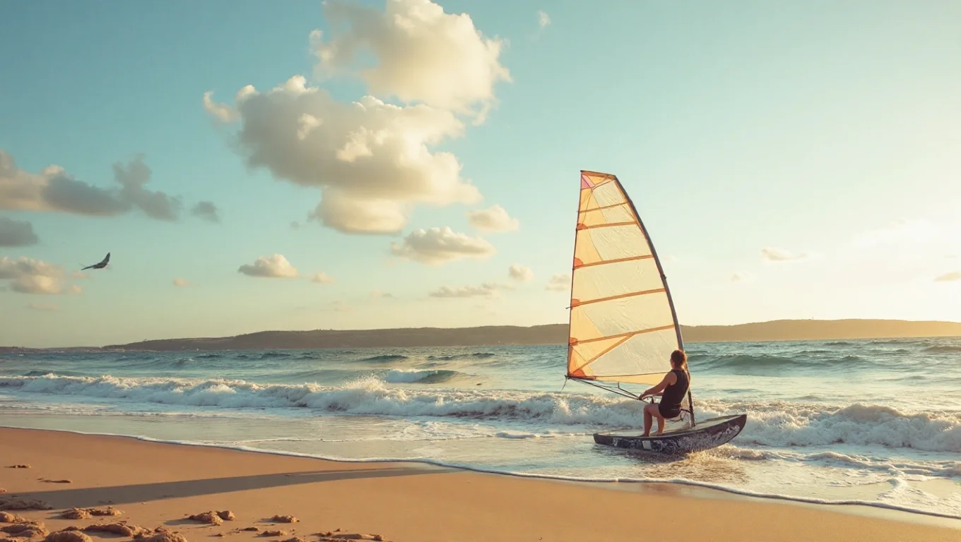 Char à voile sur plages des Landes : Hossegor, Capbreton