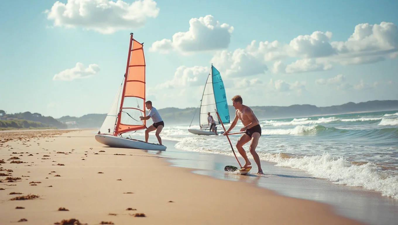 Beach race et formats de courses en char à voile