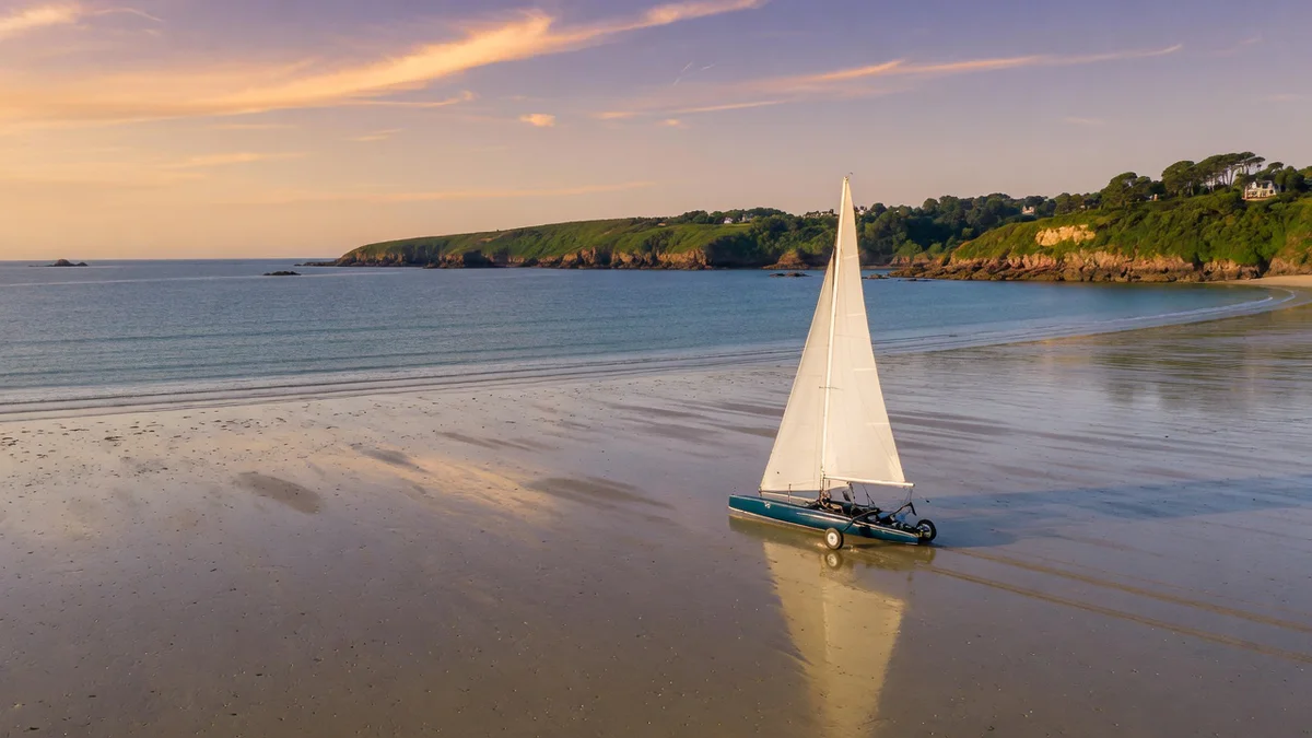Char à voile Dinard ne garantit pas la bonne plage pour votre séance