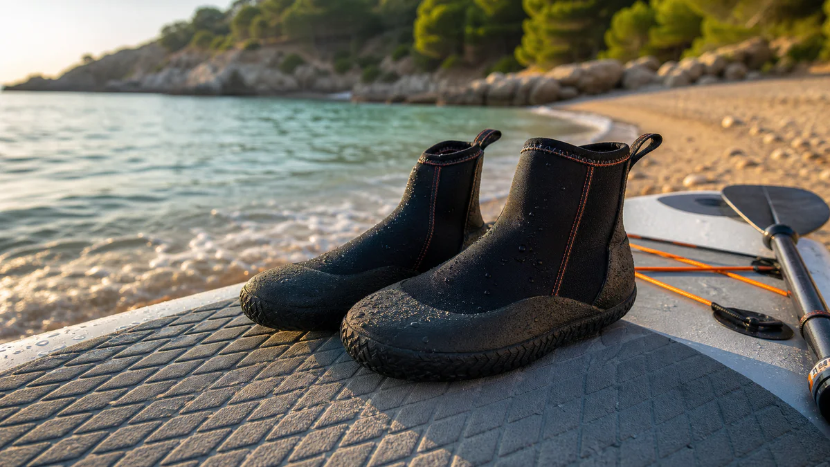 Chausson paddle protège vos pieds mais peut brouiller vos appuis sur la planche