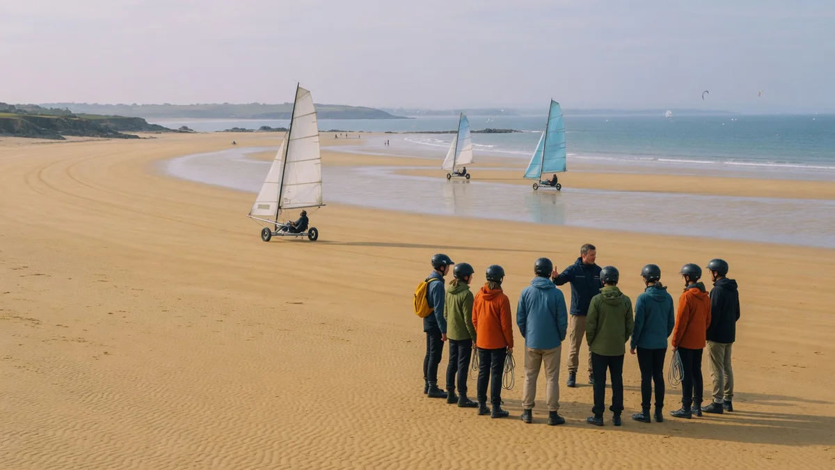 École de char à voile : rencontrer d'autres pratiquants en Bretagne