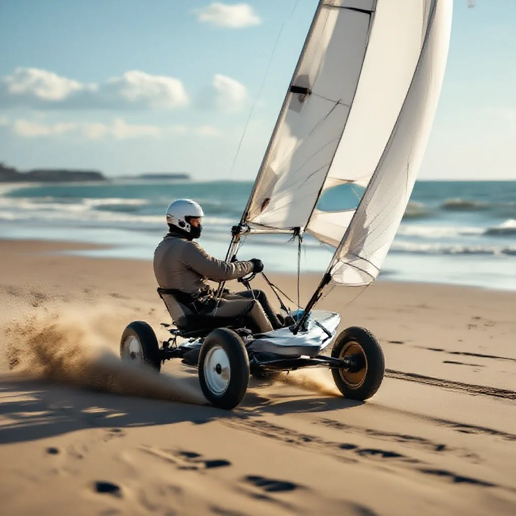 Technique de pilotage du char à voile — Maîtriser voile et gouvernail