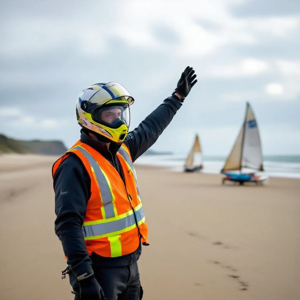 Sécurité et règles du char à voile à Pentrez