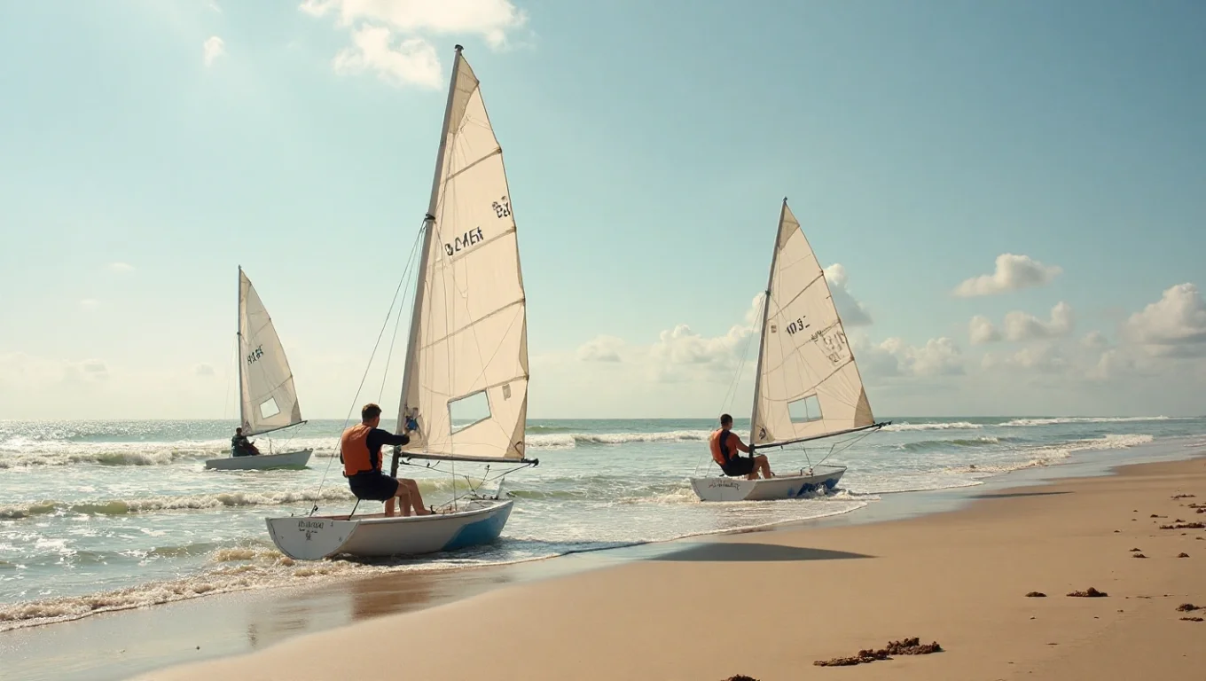 Char à voile sur plages de Penerf, Étel et Lorient